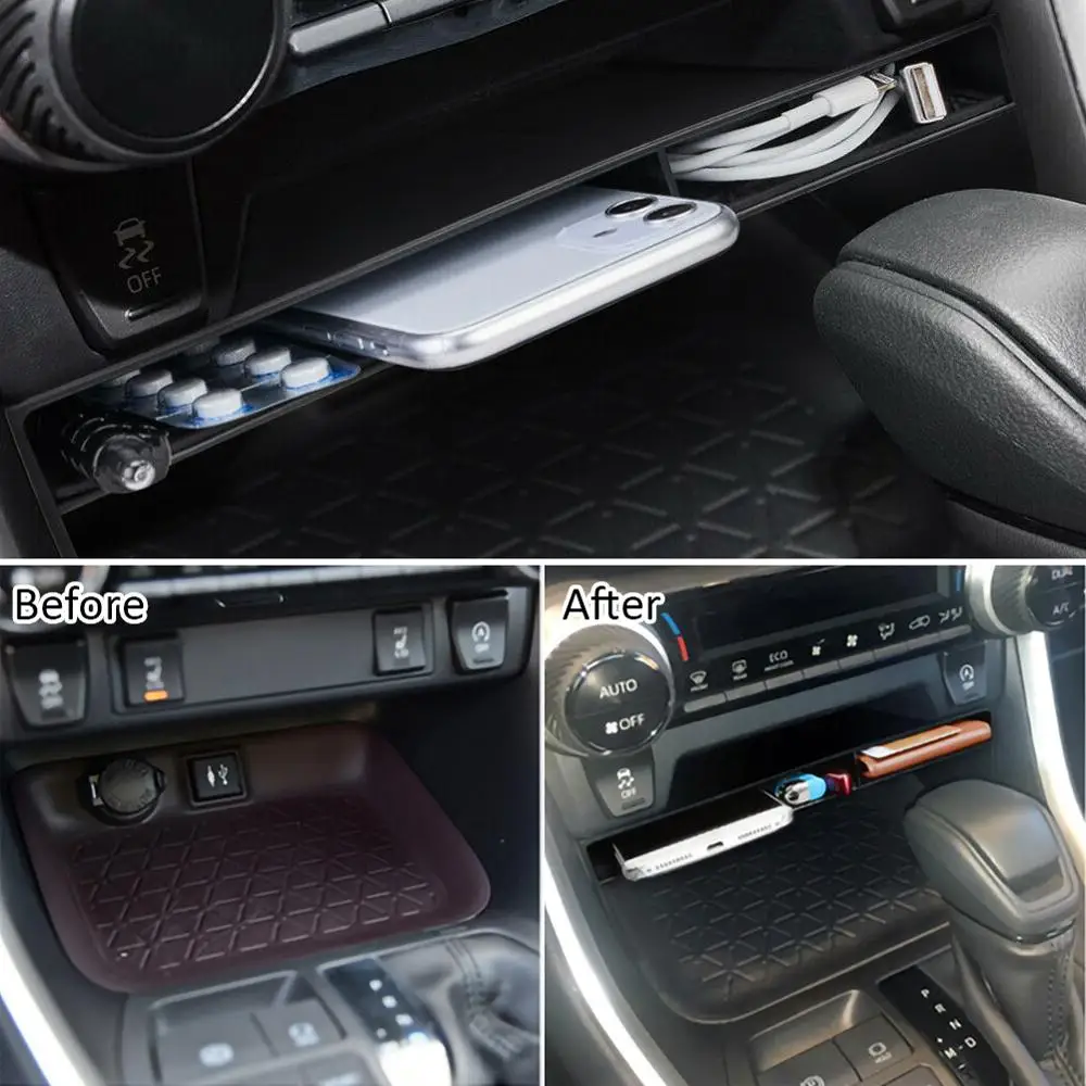 Автомобильный ящик для хранения Toyota RAV4 центральная консоль управления коробка