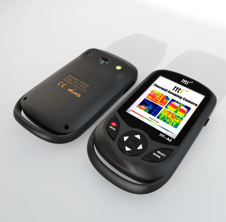 HT-A2 3,2 дюймов Full View TFT экран Инфракрасный термометр тепловизор 0.3MP камера детектор для наружного охоты