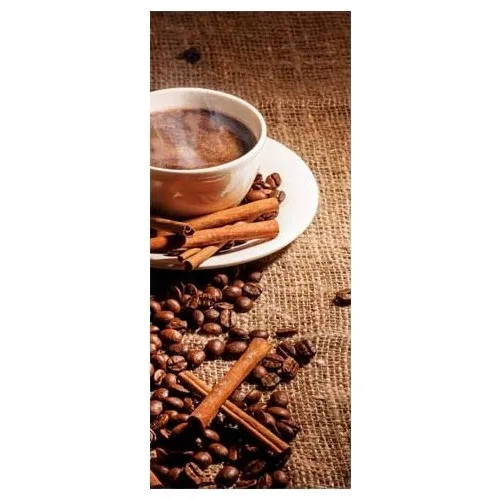 Наклейка на холодильник кофейные зерна горячая кофеварка посудомоечная машина