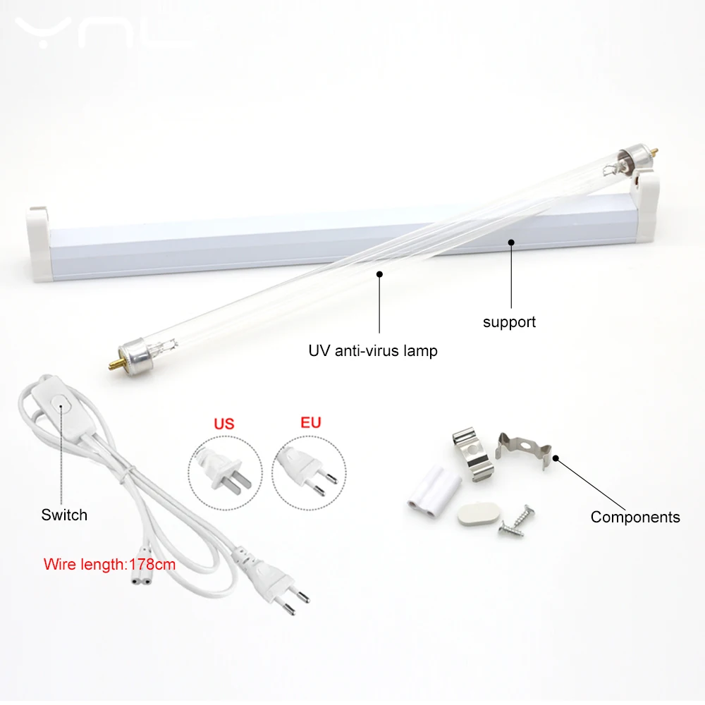 2pcs 220V 6W 8W Ultraviolet Germicidal Light T5 Tube Bulb UVC Bactericidal Lamp Ozone Disinfection Sterilizer UV Quartz | Лампы и