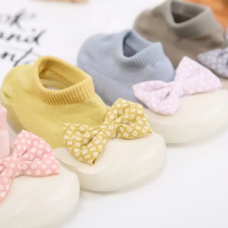 

Breathable Kids Shoes Anti-slip Soft Rubber Bottom Bow Children Kids Baby Sneaker Casual Flat Sneakers Girls Boys Sports Shoes