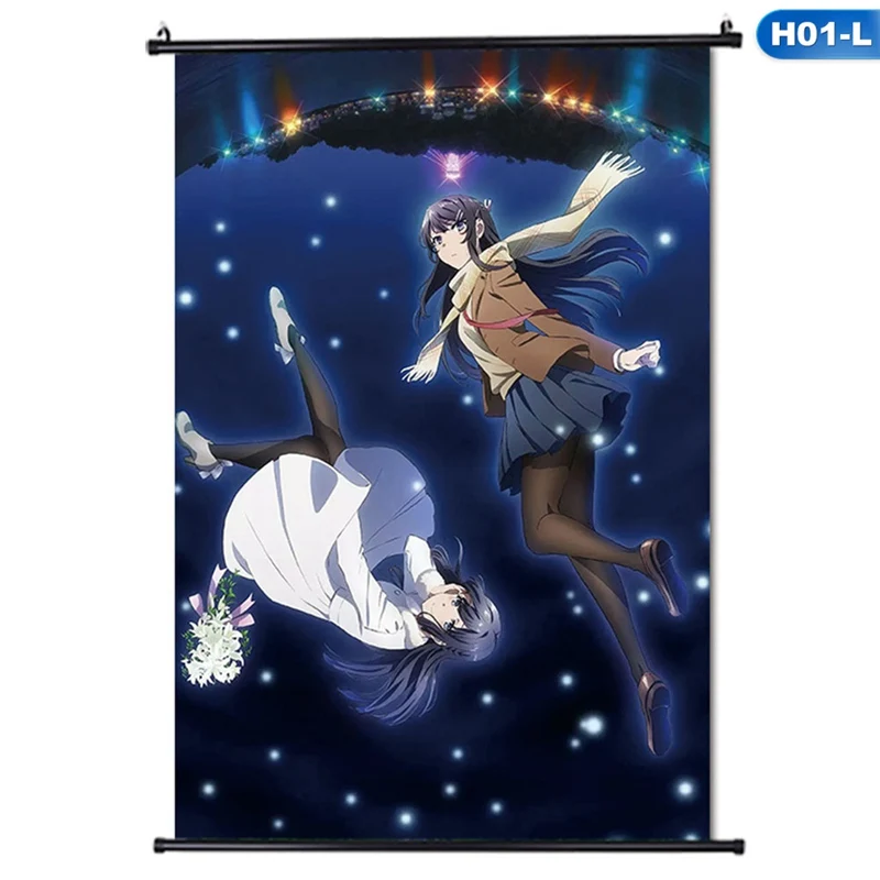 Короткая футболка с героями из японского аниме негодяй не мечтать изображением