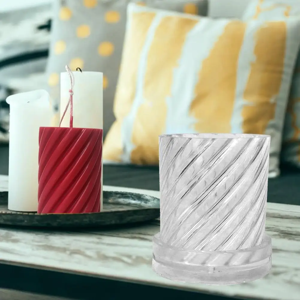 DIY ручной работы свеча плесень Ремесло Свеча круглая спиральная форма