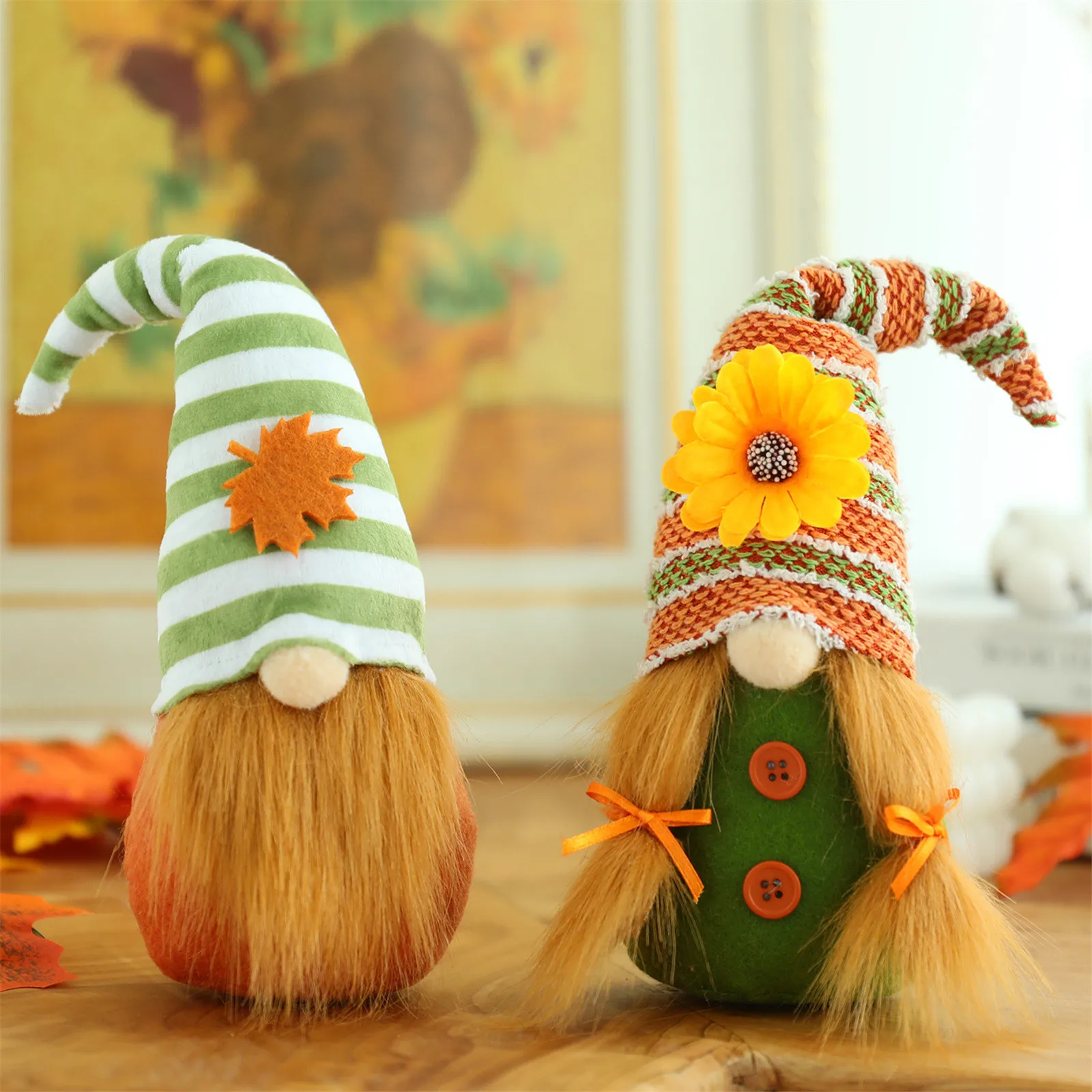 

Home Decor Autumn Thanksgiving Festival Faceless Doll Decoration Thanksgiving Doll Home Room Decoration Figurine Для Дома