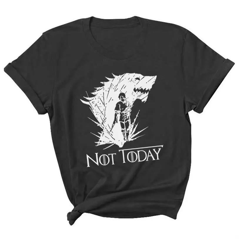 

What Do We Say To The God Of Death Not Today Slogan Religion Satan Women Fashion Pure Cotton T Shirt Hipster Tees Vintage Tops