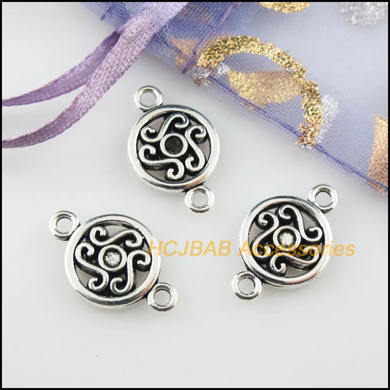 20 шт. Новый круглой формы в форме цветка Подвески Облако Разъемы Тибетский