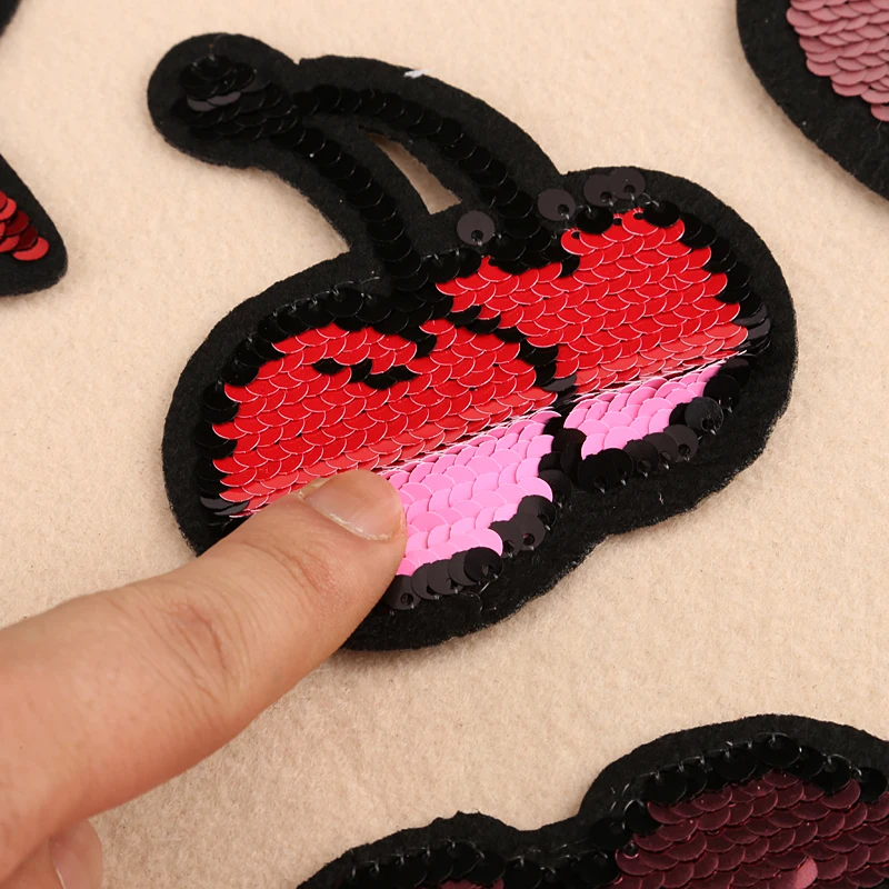 1 шт. двухсторонние нашивки с блестками для кошек одежды сделай сам полоски