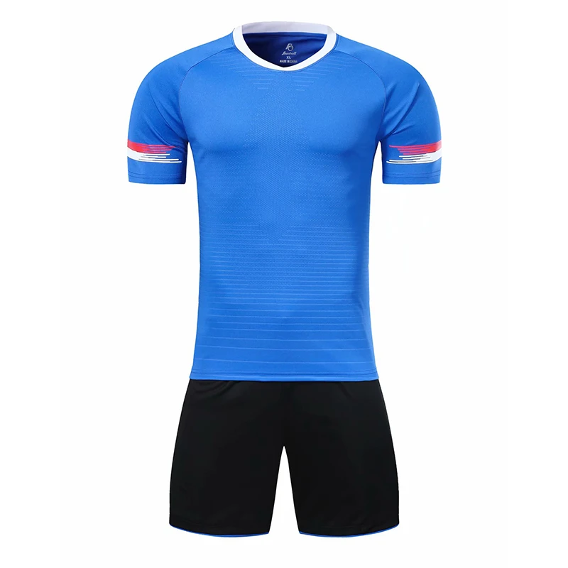 Мужская футболка с коротким рукавом оранжевая униформа для мальчиков голубая