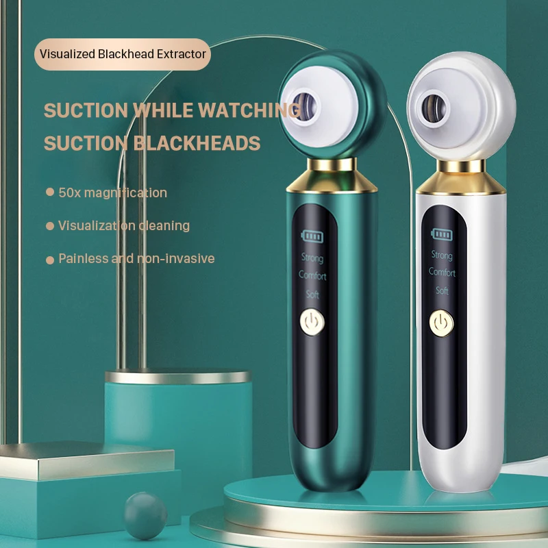 

DSMY Visual Blackhead Remover Vacuum Pore Cleaner Electric Acne Black Dot Pimple Removal Nose Deep Cleansing Face Skin Care Tool