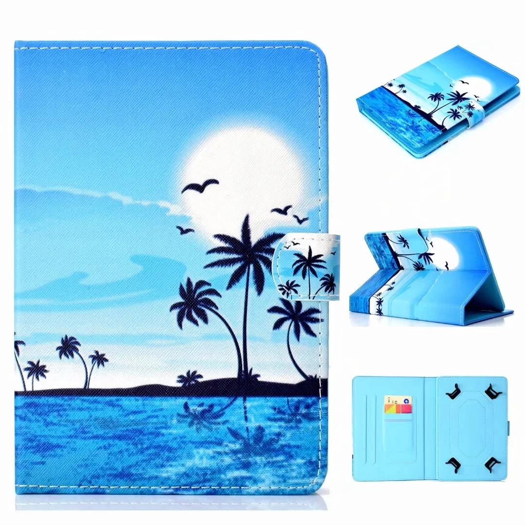 Style 1-RC Для Alcatel ONETOUCH ONE TOUCH 1 T/PIXI4/PIXI3/PIXI/Touch Fire/POP/Evo 7 7S T10 7 дюймов планшет универсальный чехол+ ручка - Цвет: Style 1-RC