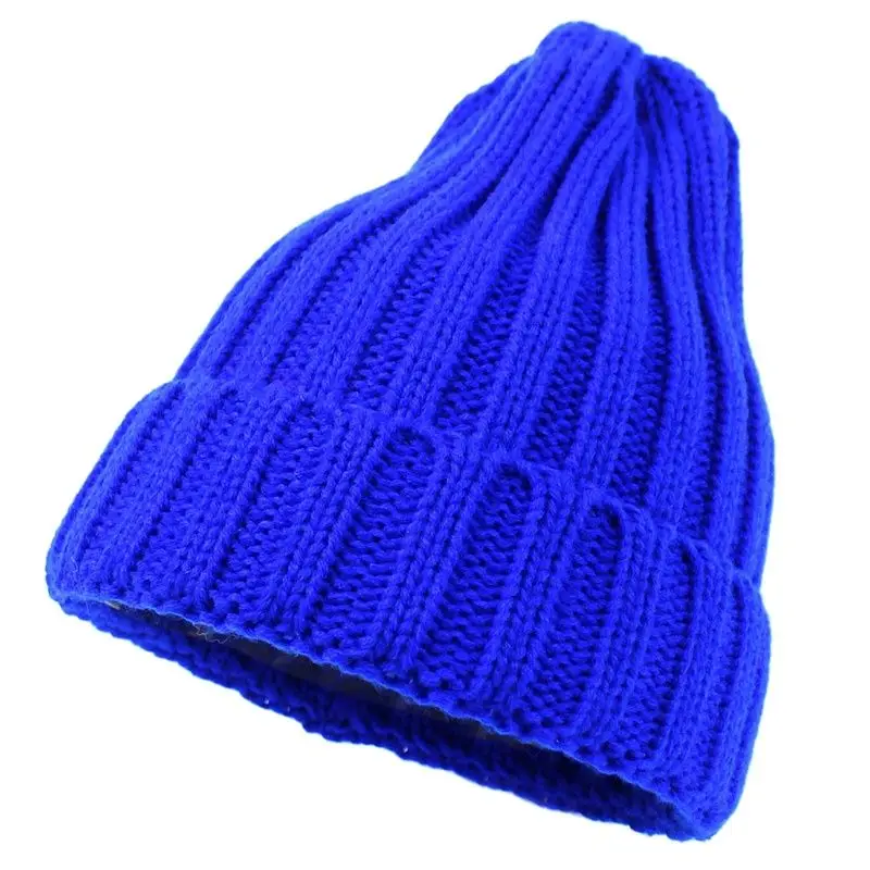 

Parent-Child Winter Cap Women and Men Solid Simple Warm Knitted Hat Boys and Girls Outdoor Sports Skiing Wool Hedging Cap