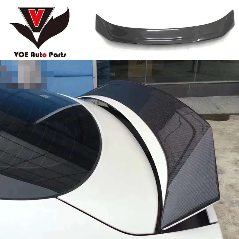 A7 S7 RS7 углеродного волокна авто Стайлинг спортивный спойлер на задний багажник