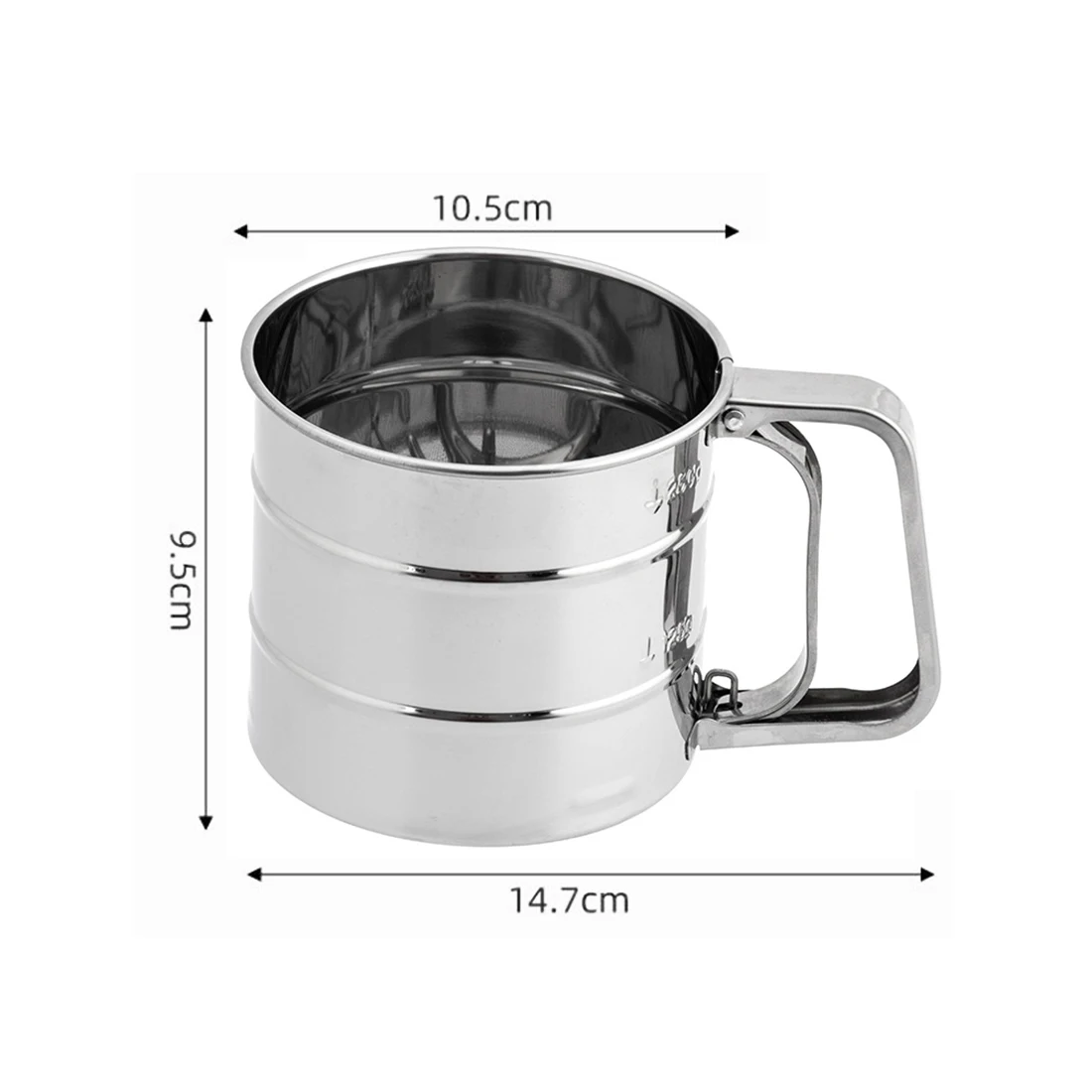 

Stainless Steel Sieve Cup Powder Flour Sieve Cup Powder Mesh Knife Cake Baking Tools Pastry Tools For Cakes Decorating Pastry