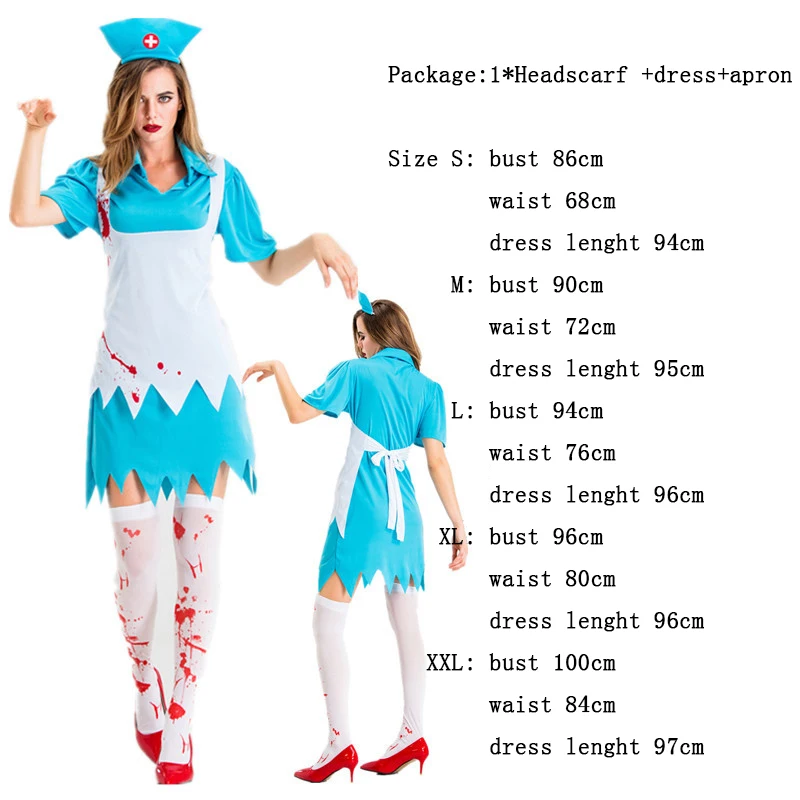 Косплей на Хэллоуин женская одежда зомби женские вечерние платья ужасная