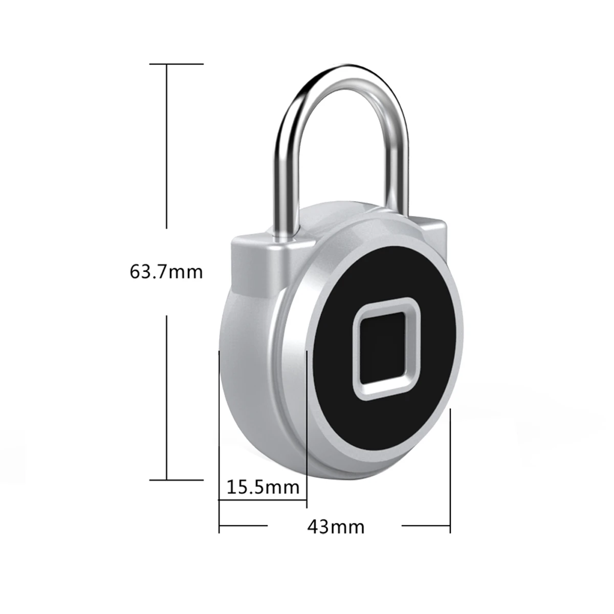 

Safurance Fingerprint Lock Portable Keyless Smart USB Electric Lock IP65 Waterproof Bag Luggage Case Phone APP Control Lock