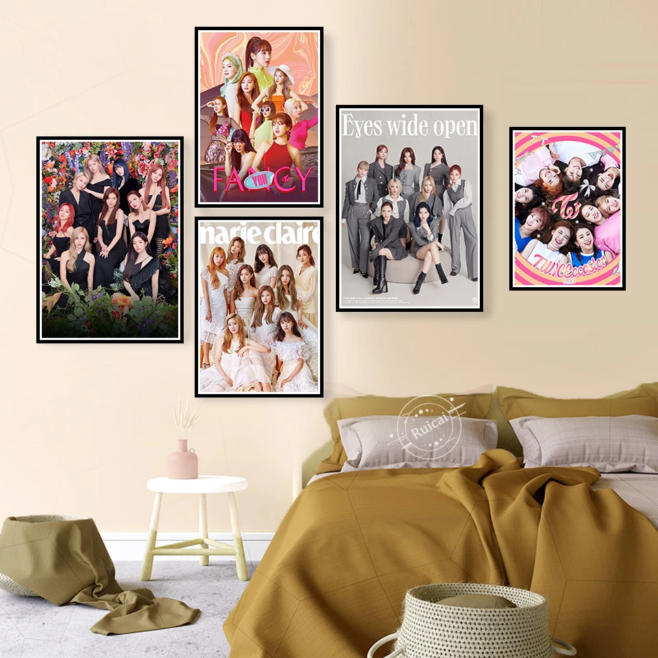 

Twice Kpop Posters Singers Paintings Prints Wall Art Canvas Wall Pictures For Living Room Home Decor