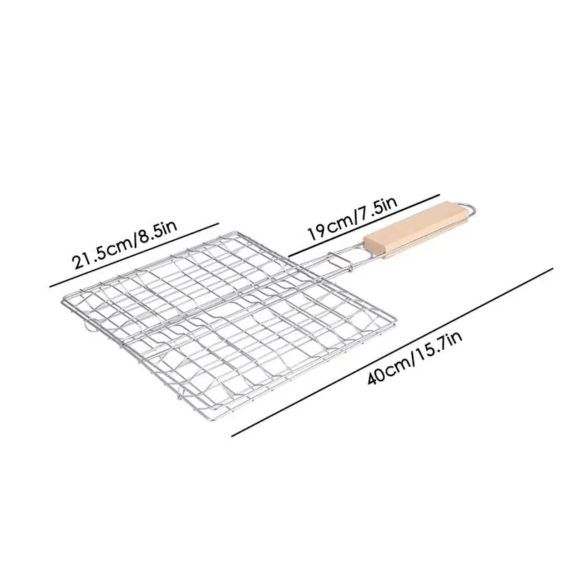Складная корзина для барбекю легкоочищаемый гриль жарки летний уличный