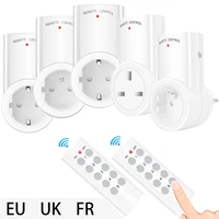 wireless smart remote control socket eu 16a household energy saving 433mhz electrical outlet switch plug 220v 230v