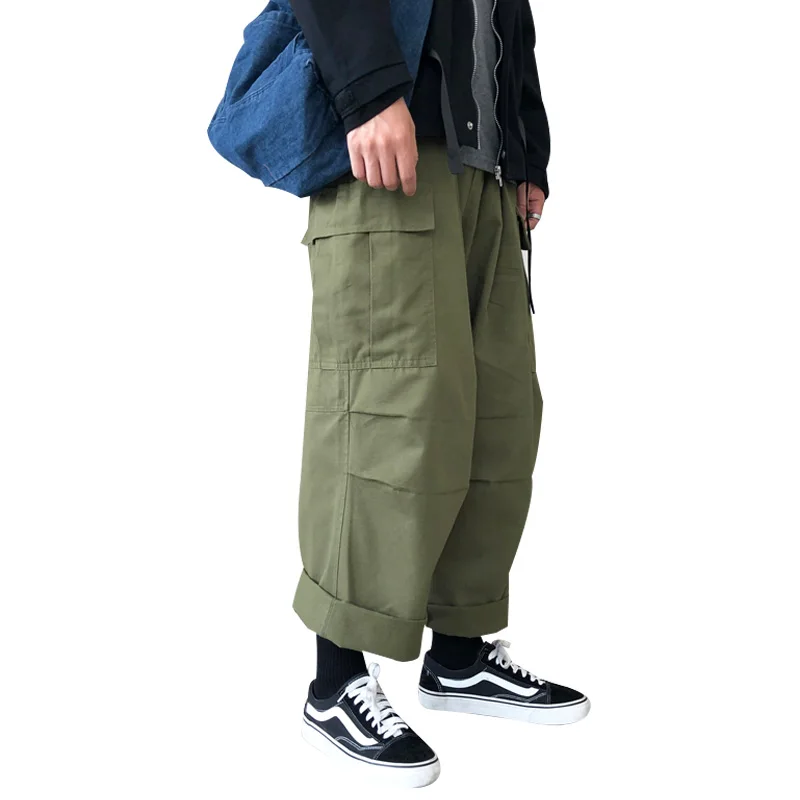 

Мужские штаны-карго YYK, джоггеры, Удобные Хлопковые Штаны для мужчин, повседневные штаны-карго, Мужская Уличная одежда, модные свободные мужские брюки