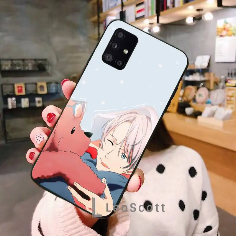 

2018 yuri on ice yur Phone Case For Samsung A32 A51 A52 A71 A50 A12 A21S S10 S20 S21 Plus Fe Ultra