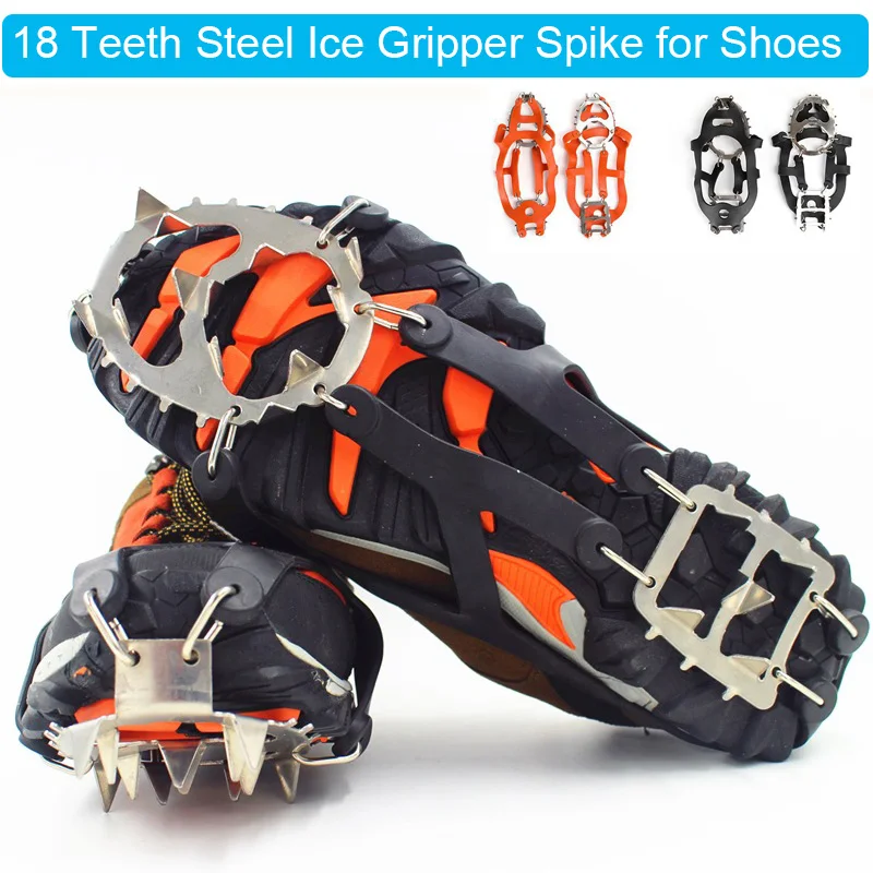 18 шпильки из нержавеющей стали ледяной захват для обуви противоскользящие