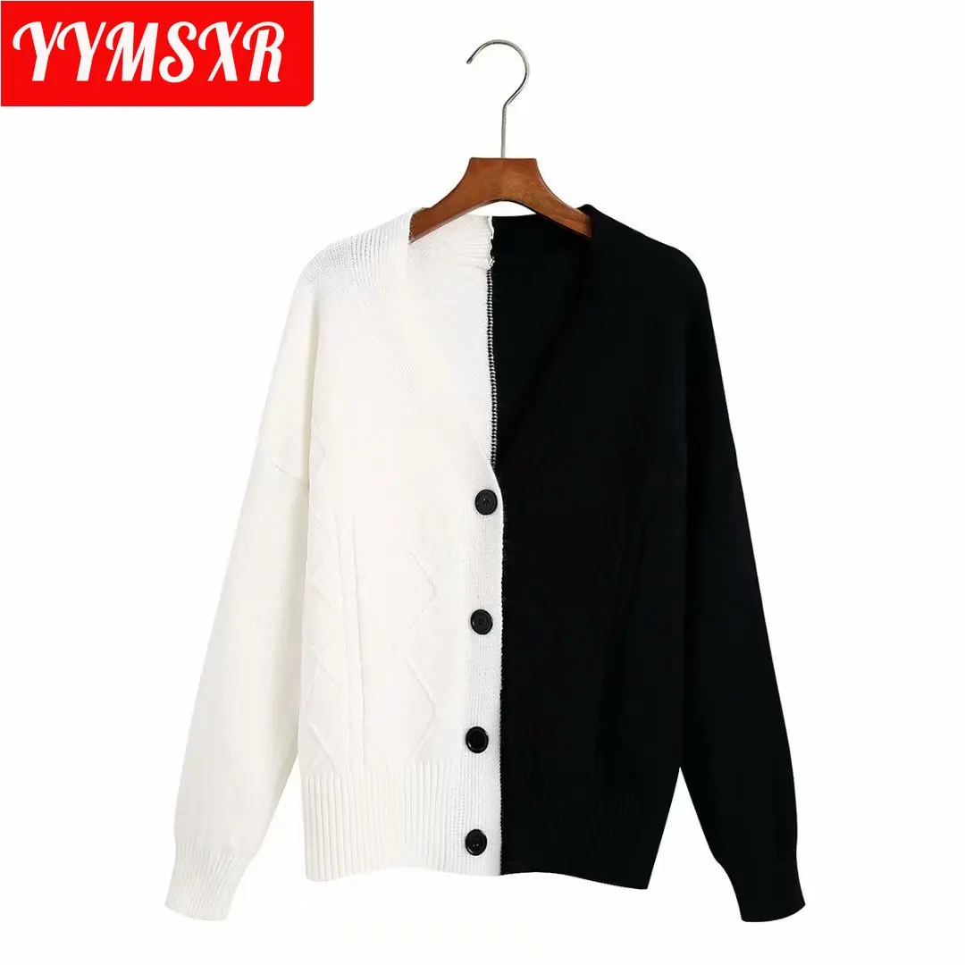 

Sweater Women Knitted Cardigan Jacket New European Style V-neck Single-breasted Slim Stretch Bottoming Shirt Clothing Female