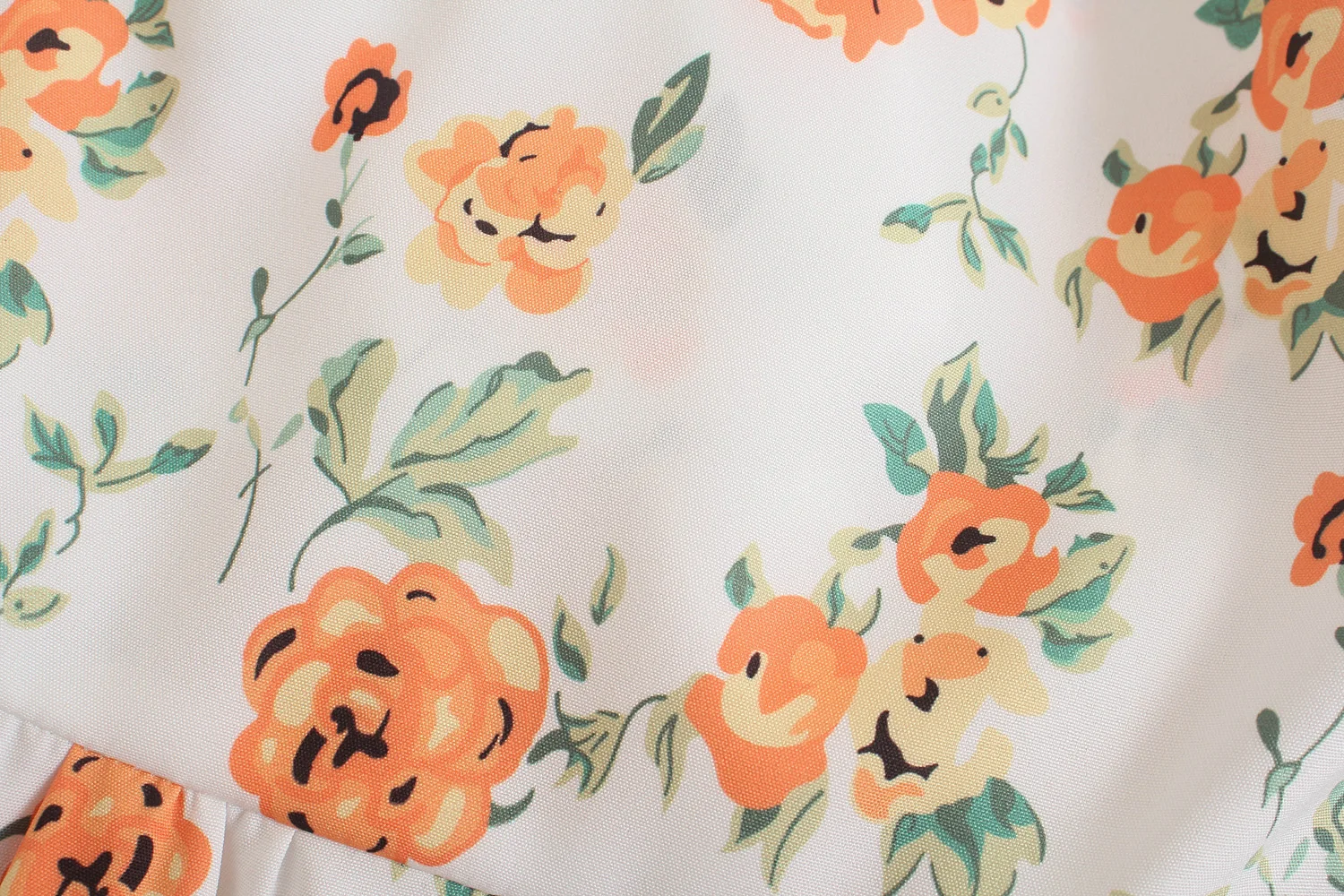 

JCKILIG 2021 Three Dimensional Bow Print Slim Short Chiffon Shirt WW8017