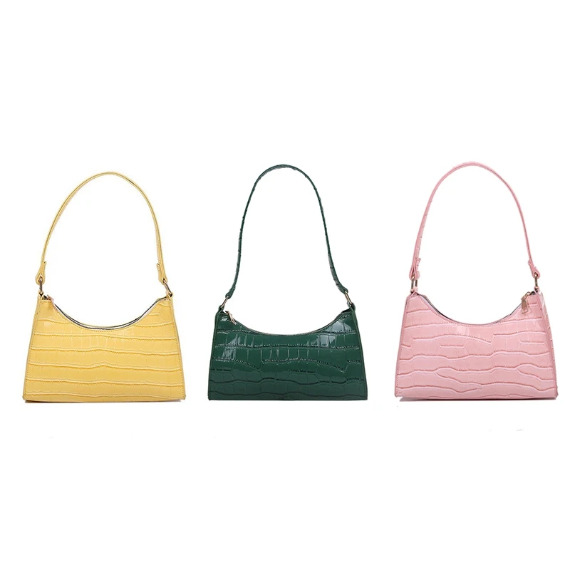 

ASDS-Retro Casual Shopping Bag Fashion Exquisite Women Totes Shoulder Bags Female Leather Solid Color Chain Handbag