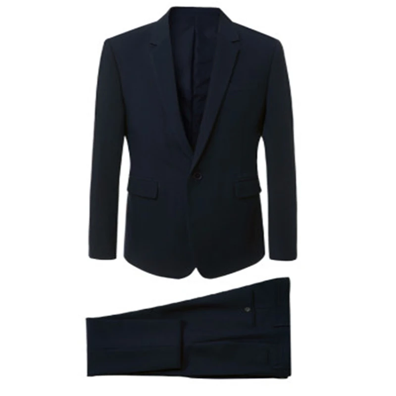 Костюм-смокинг из двух предметов для жениха Лучшее Мужское Деловое платье на