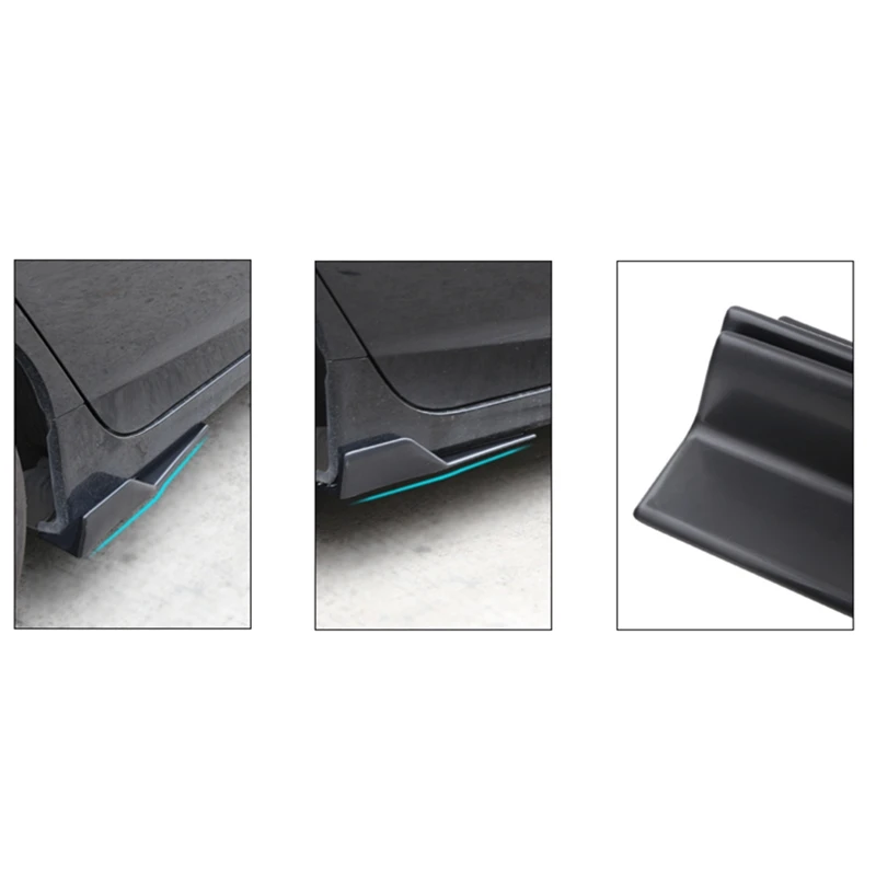 2 шт. универсальные 45 см автомобильные широкие боковые юбки для разветвителей