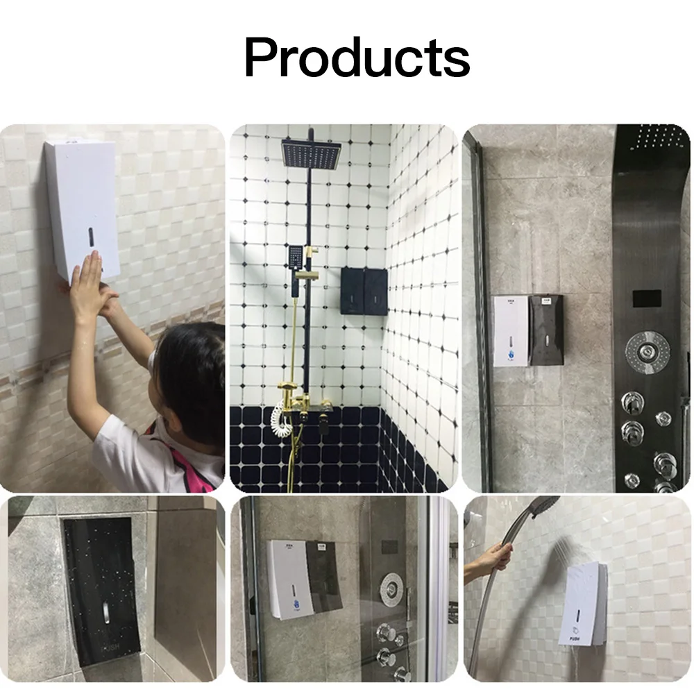 

450ml Bathroom Soap Dispenser Wall Mounted Shower Shampoo Container Hand Bathroom SoapHand Bathroom Soap Bottle Kitchen Tools