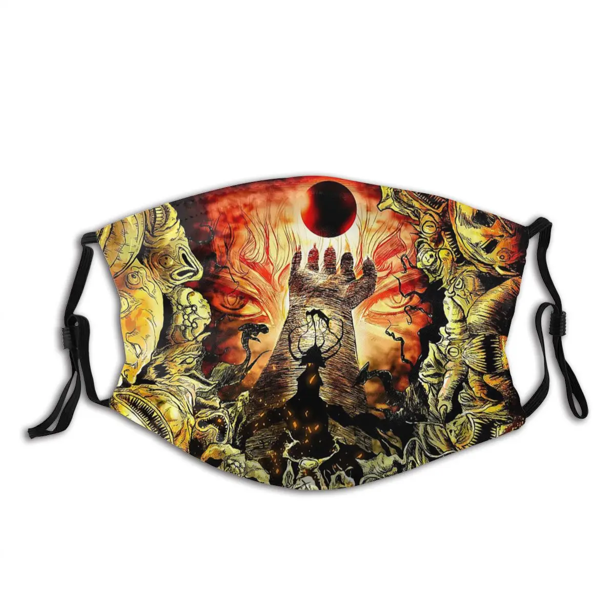 

Game Berserk Anime Demon Washable Trendy Mouth Face Mask Anti Wind Dustproof with Filters Polyester Protection Cover Muffle
