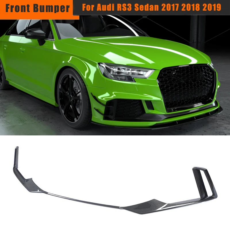 Разветвители для передних губ Audi RS3 Sedan 2017 2018 2019 накладки на вентиляционное
