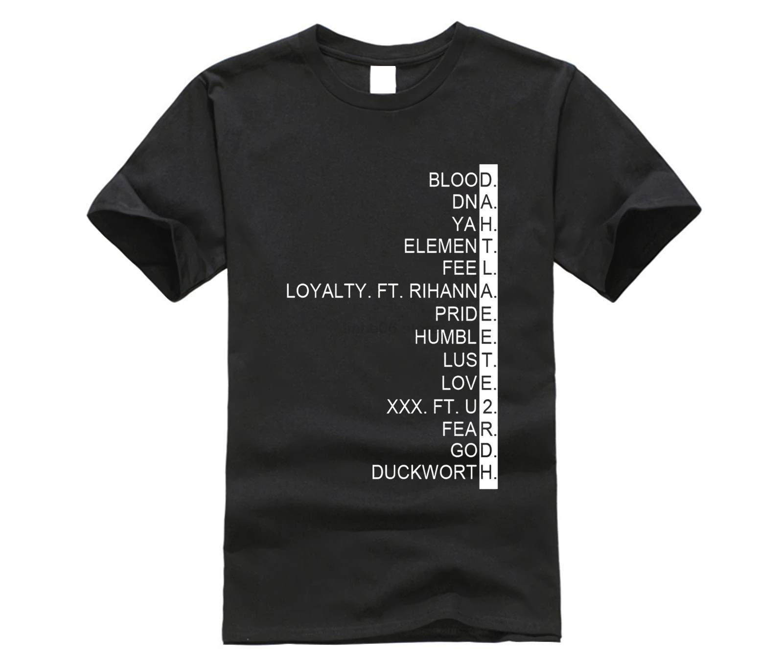 2020 мужские футболки черный спортивный список кэндрик Ламар в стиле хип хоп с рэп