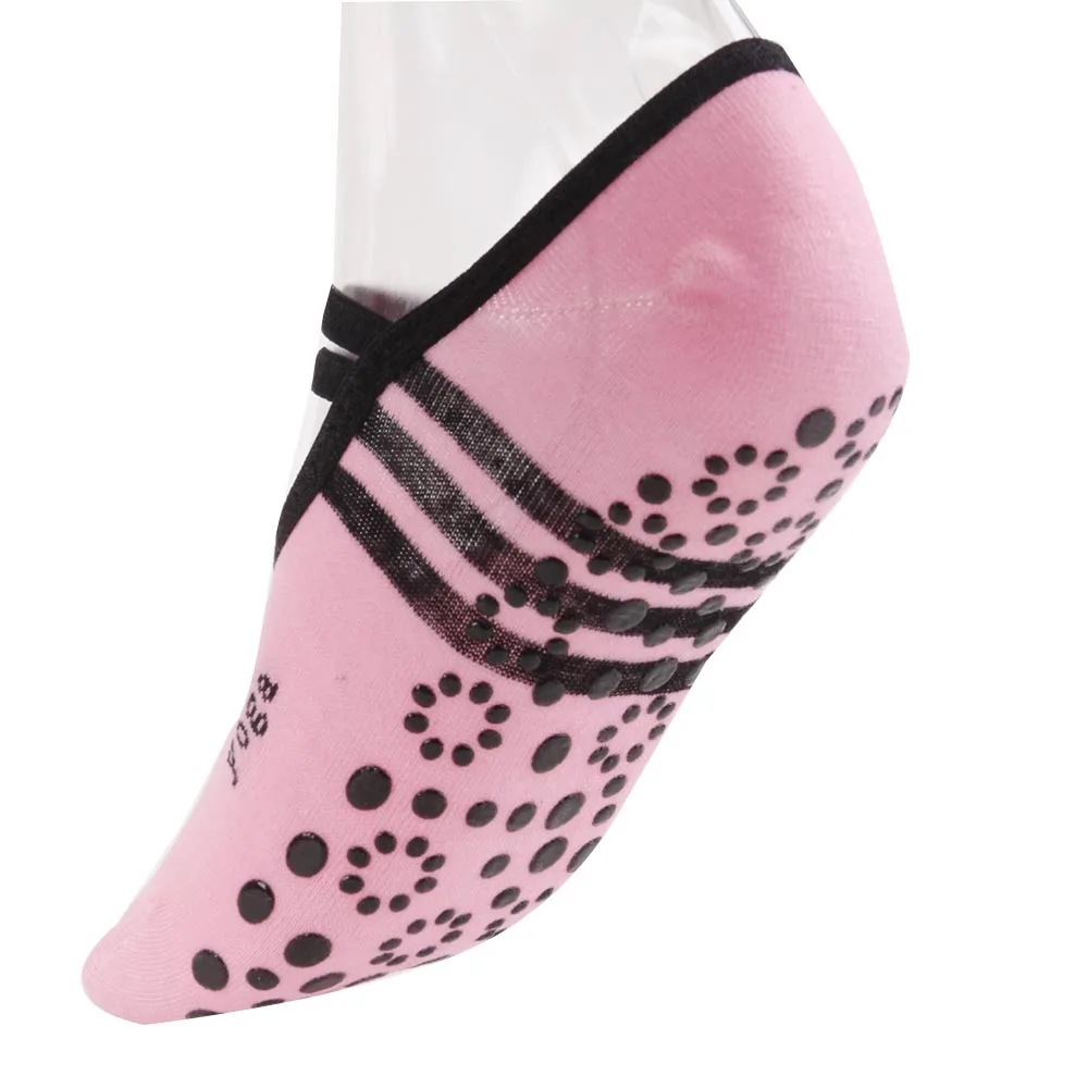 Спортивные Нескользящие бандажные хлопковые носки женские нескользящие