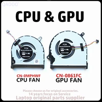 cn 0mphwf cn 0861fc for dell inspiron 7590 7591 p83f laptop cpu gpu cooling fan