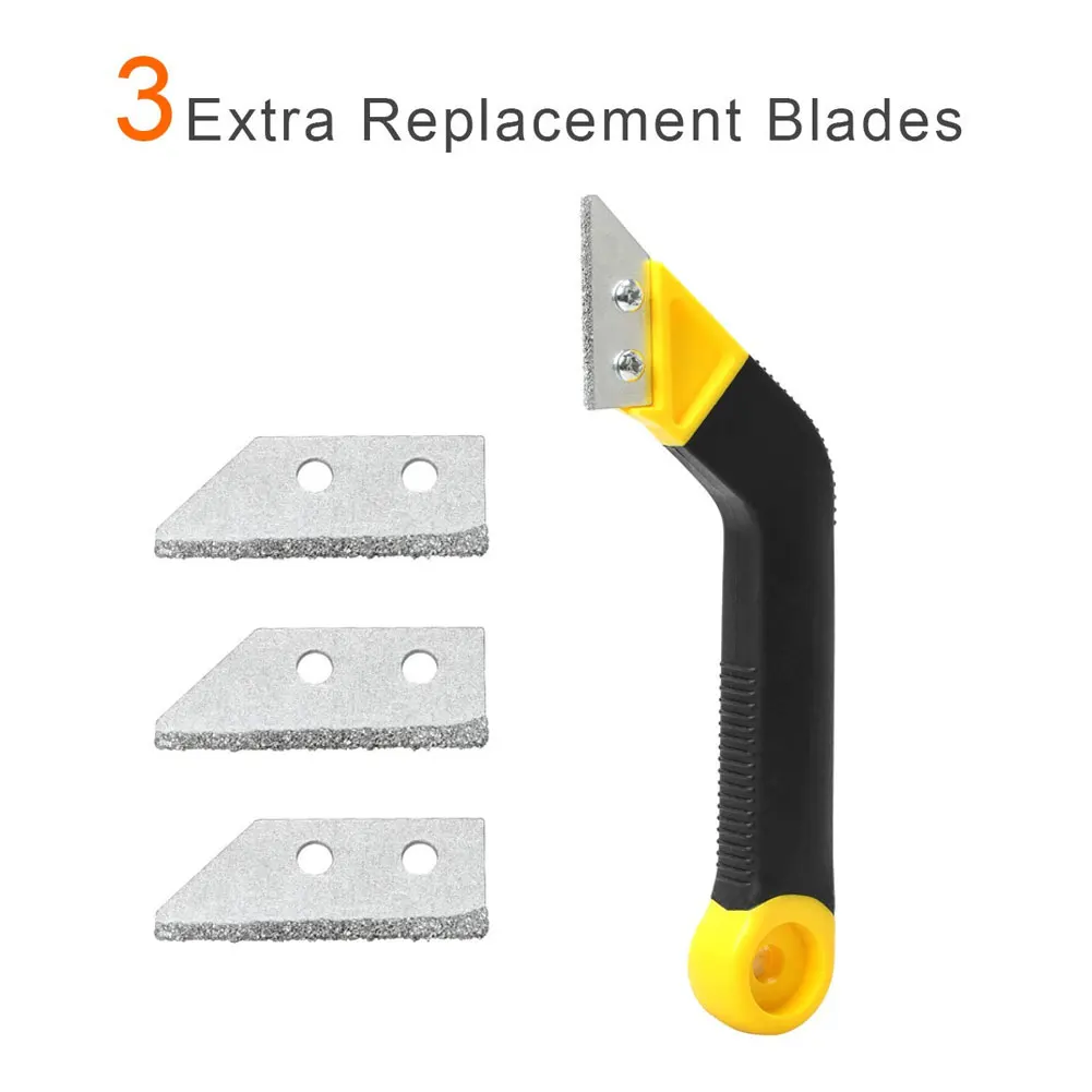 

4PCS Grout Remover Angled Floor Tile Scraping Rake Wall Grout Removing Rake Grout Kit Tools Floor Mould Removal Hand Tools