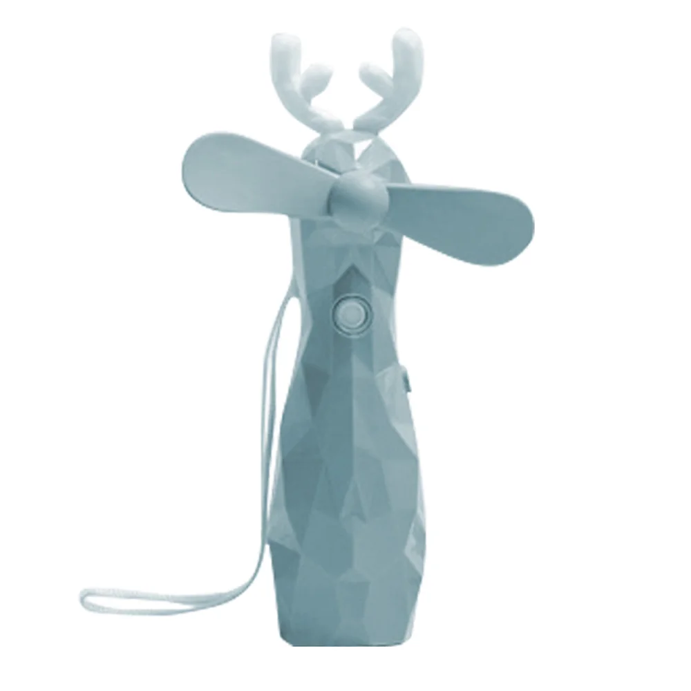 Green fawn spray Мультяшный мини USB вентилятор охладитель воздуха спрей ручной вентилятор для лица Тело охлаждающий распылитель увлажнитель летний открытый портативный опрыскиватель вентилятор - Цвет: Green fawn spray