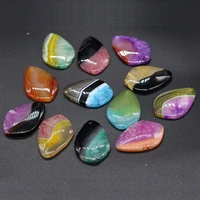 new fashion colorful agates pendants irregular natural onyx agates charms for diy necklace making jewelry findings 1pc