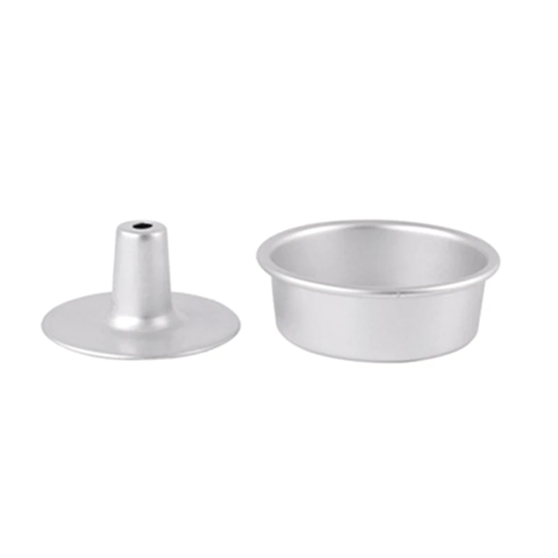 

5/7/8/10Inch Aluminum Alloy Round Chiffon Cake Pan Removable Bottom Hollow Chimney Cake Mold DIY Baking Cake Tools