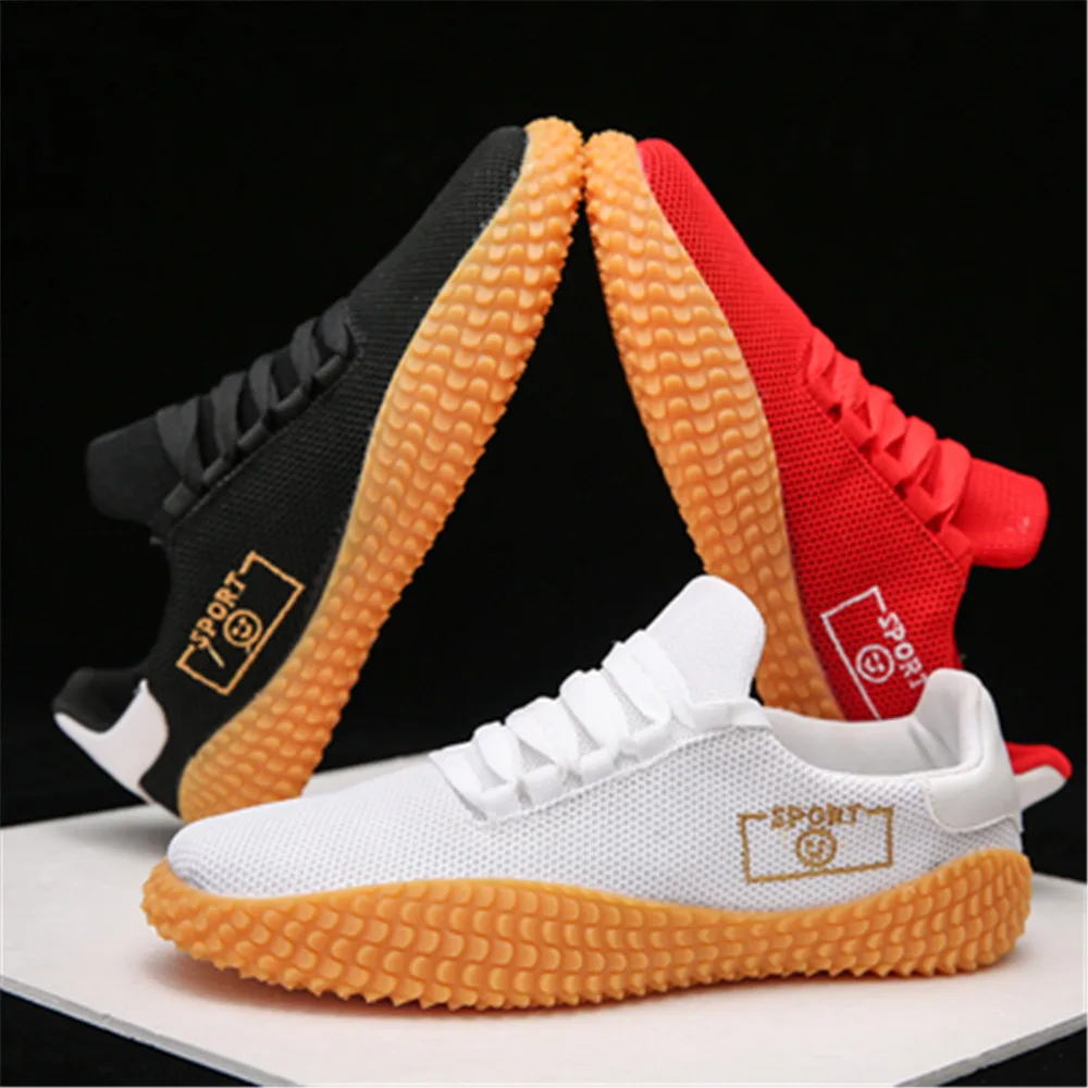 Мужские сетчатые кроссовки Mvp белые черные красные повседневные дышащие с