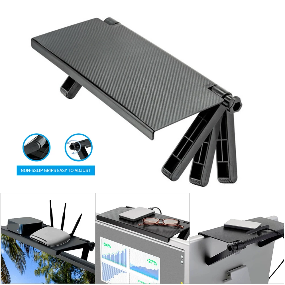 Регулируемая полка для телевизора Верхняя Полка хранения держатель монитора