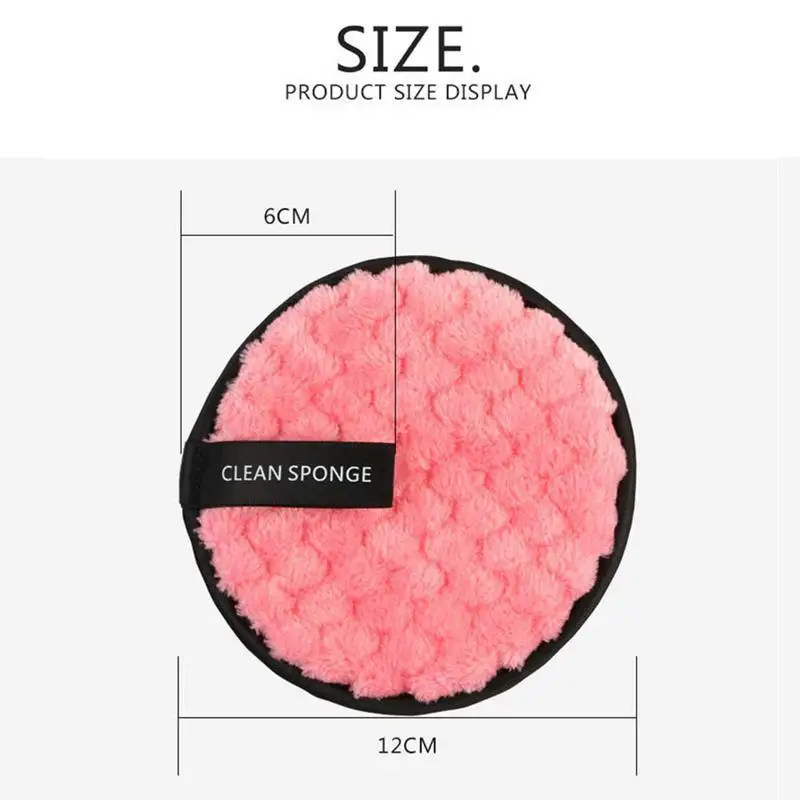 4 шт. салфетки из микрофибры накладки для макияжа лица спонж снятия очищающее