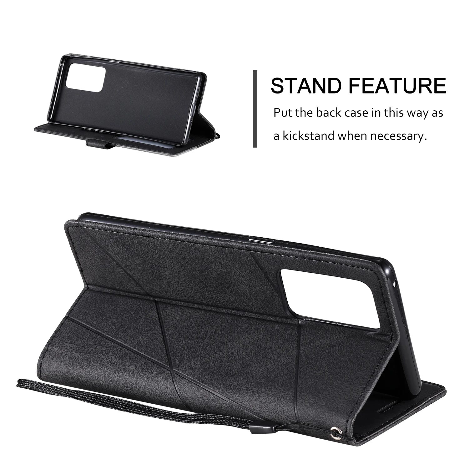 Leather Flip Cover For OPPO Reno 5 Pro Plus 6 5G 5Z F19 Find X3 Neo Lite A94 A95 Realme 8 X7 Card Slots Stand Holder Bag
