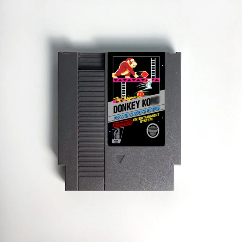

Donkey Game Kong 1 2 3 Series Arcade or Jr. Math or Pauline Edition - Game Cartridge For NES Console 72 Pin