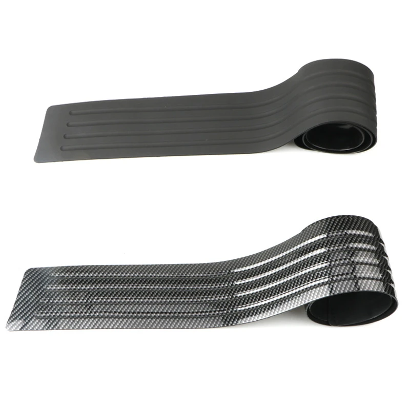 Защита для заднего бампера автомобиля универсальная черная резиновая