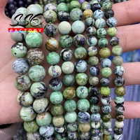 natural semi precious african turquoises beads variscite mineral stone round loose beads for jewelry making diy bracelets 15