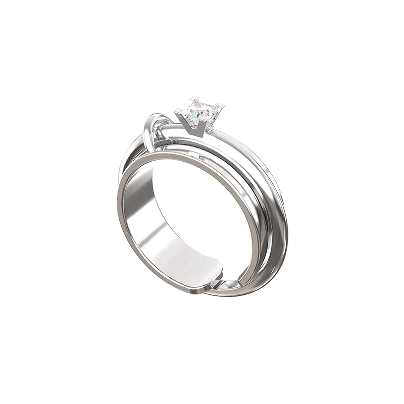 

Toggler Whisper Series Tight Buckle Men and Women Ring Multi-Wear Ring Minimalist Design Niche Ins