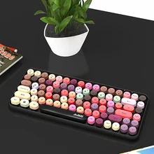 Bluetooth Feature Keyboard Tablet Notebook Office Punk Crater Architecture Mobile Phone Waterproof Plastic Keyboard 84 Keys
