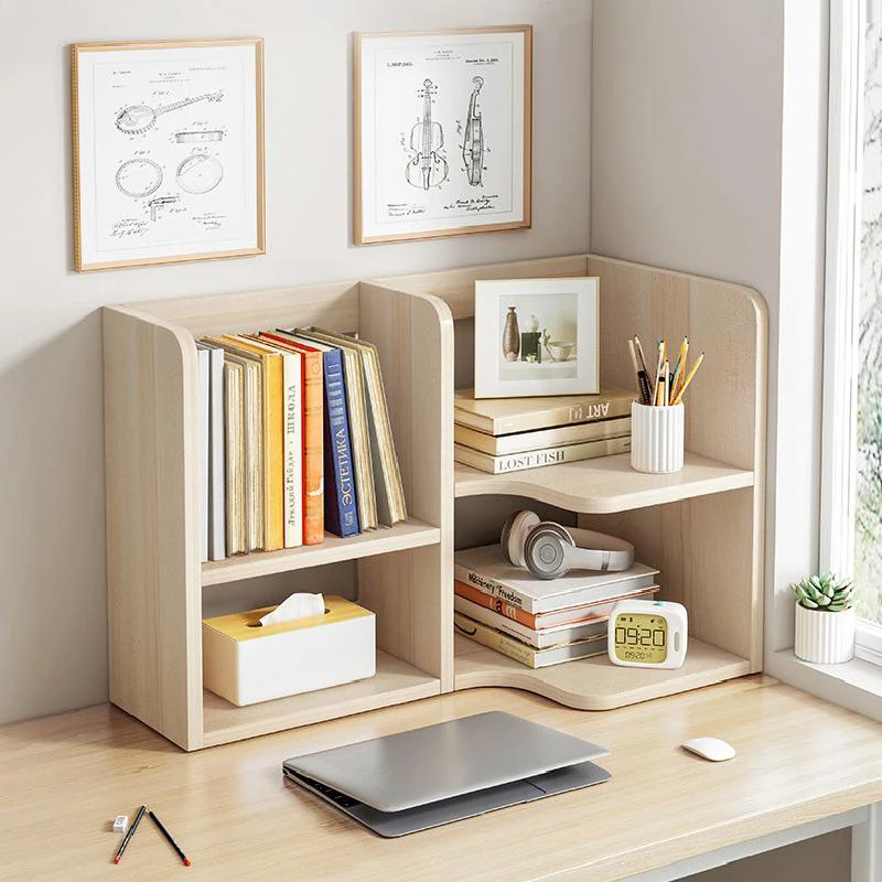 Ins настольная полка для хранения ящик круглая угловая книжная большое